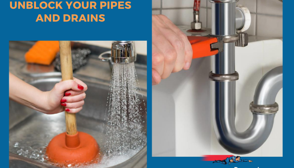 how to unblock a drain pipe