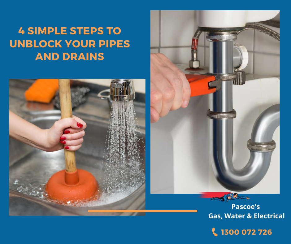 how to unblock a drain pipe