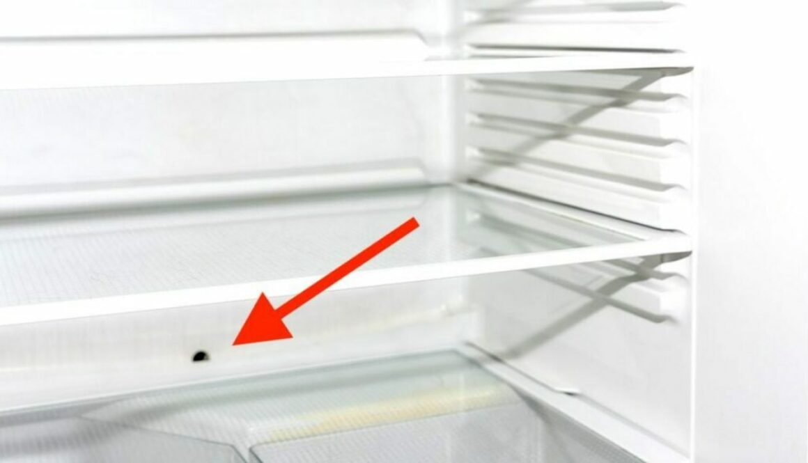 how to unblock freezer drain hole