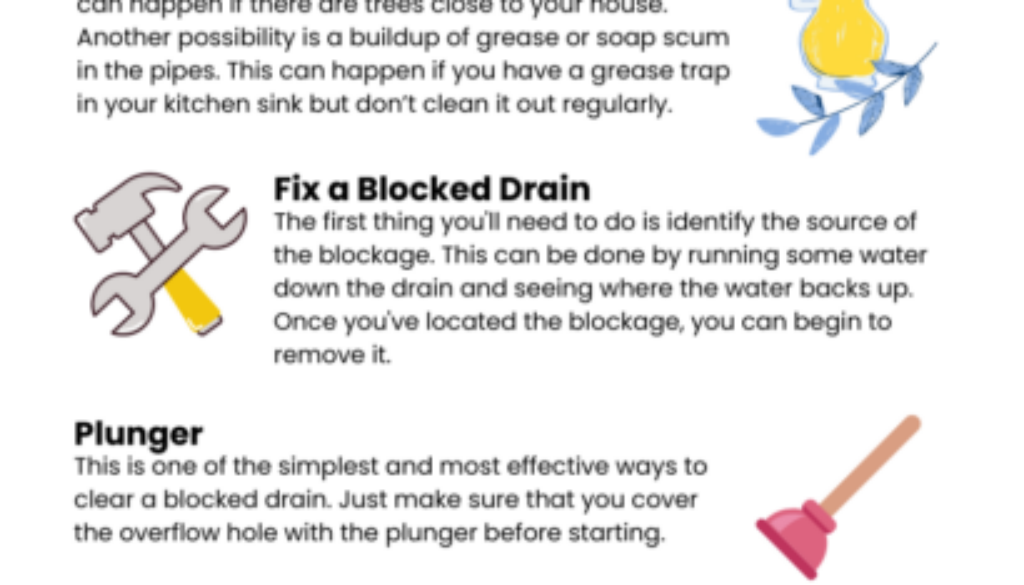 how do you unblock a badly blocked drain