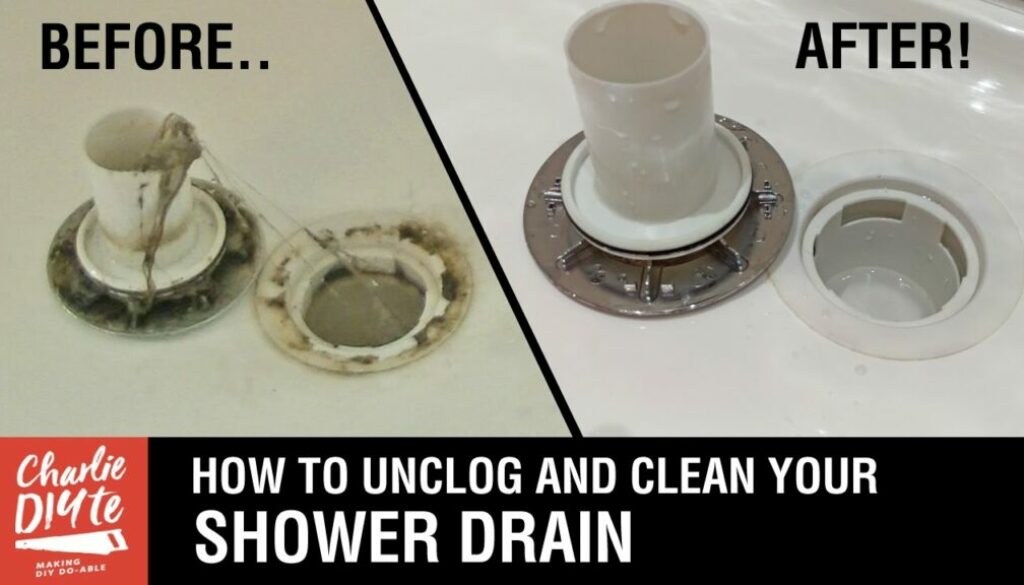 how to unblock shower drain